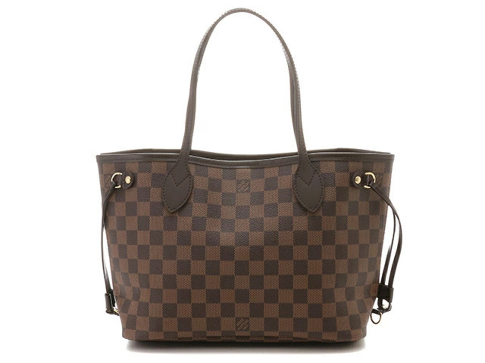 LOUIS VUITTON Damier Neverfull Ebene Brown